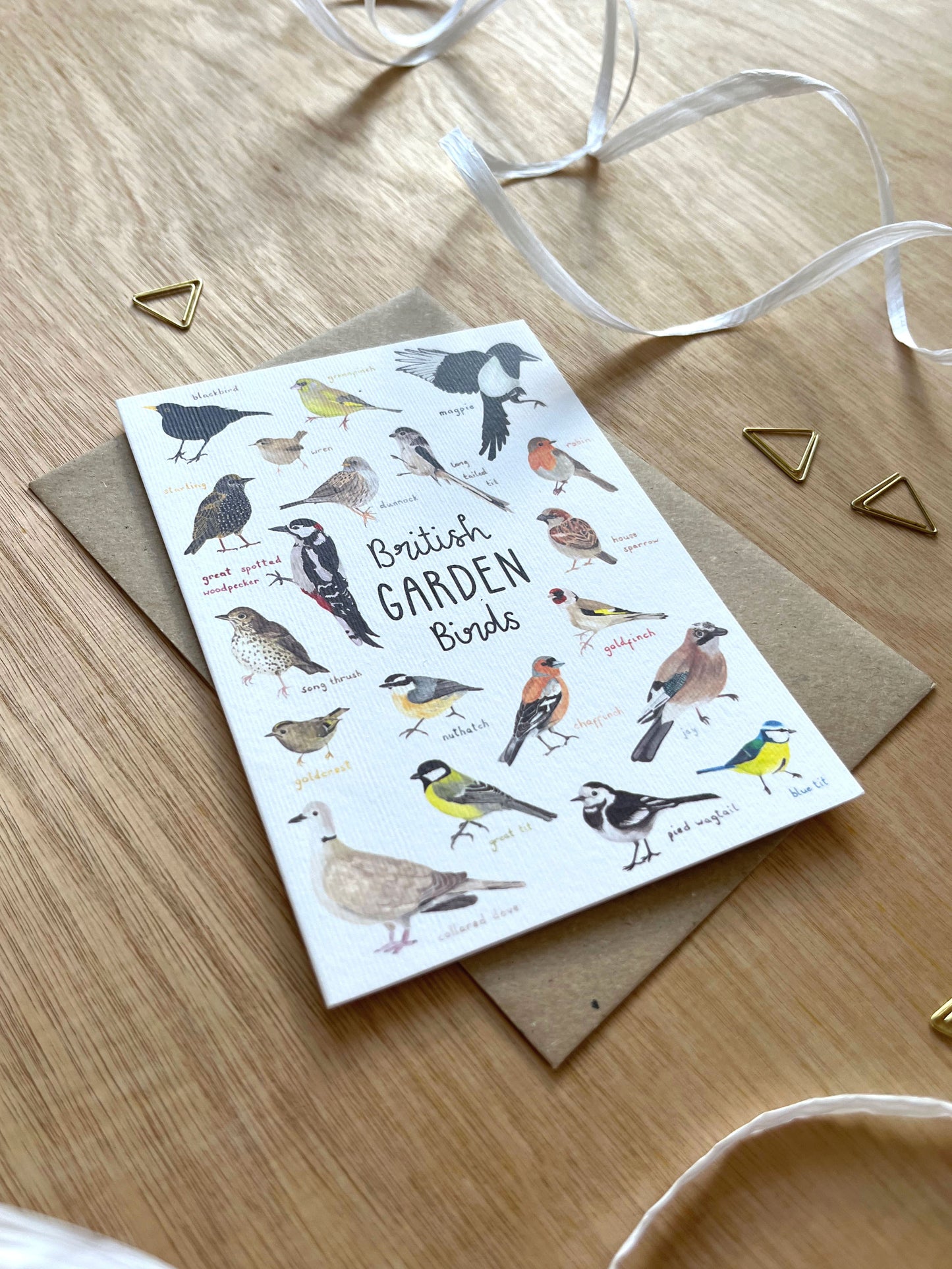 British Garden Birds Card