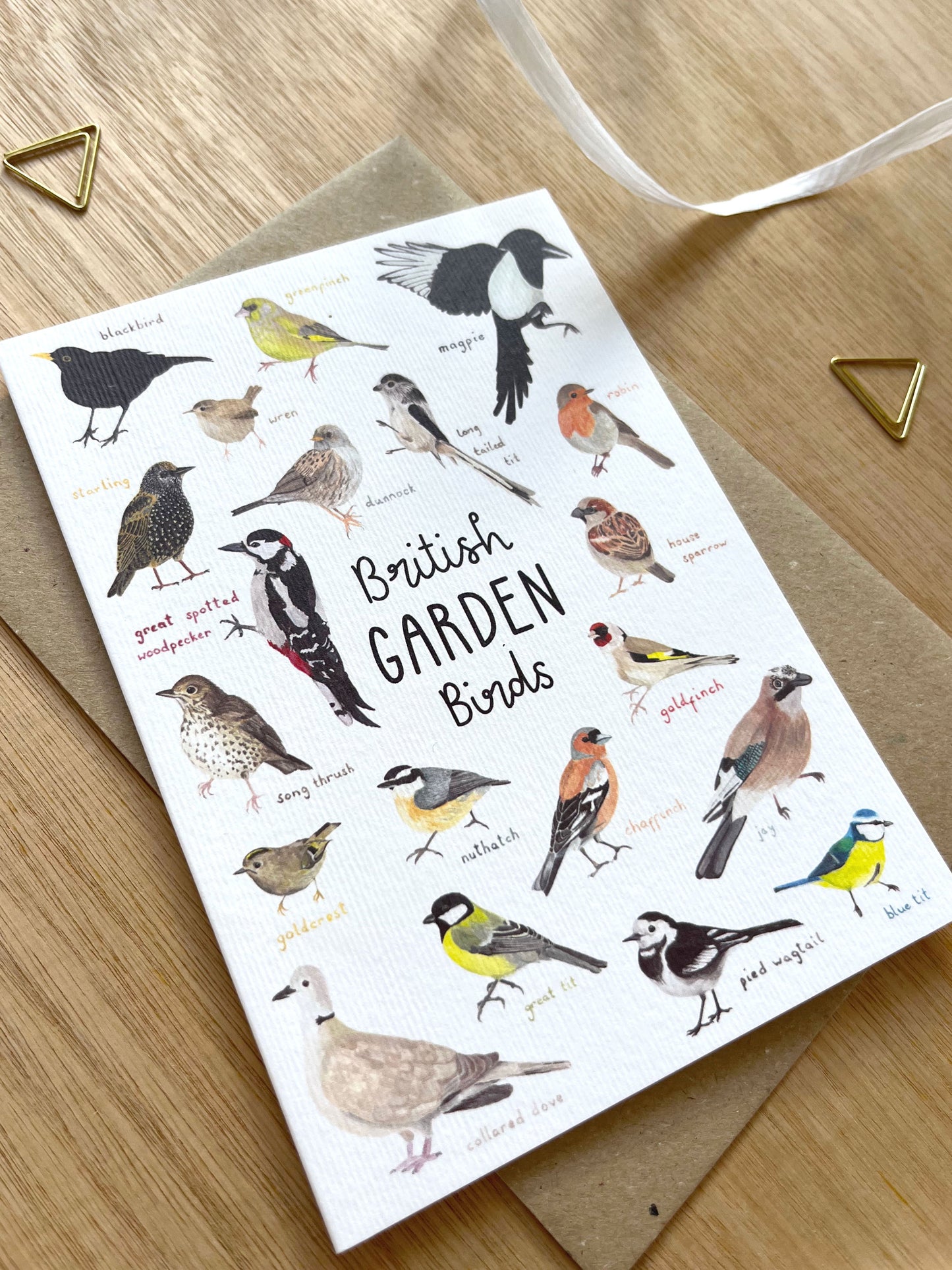 British Garden Birds Card