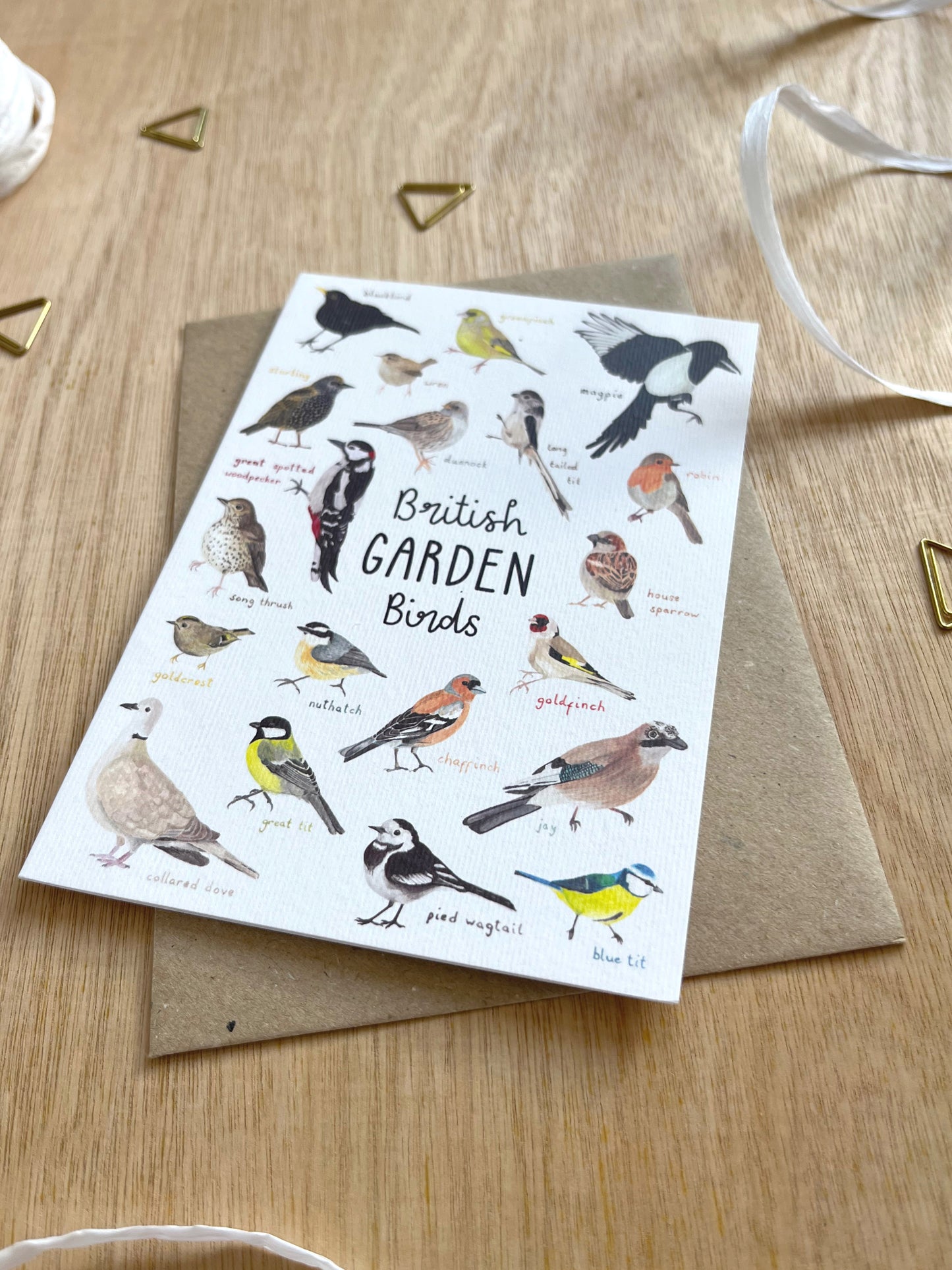 British Garden Birds Card