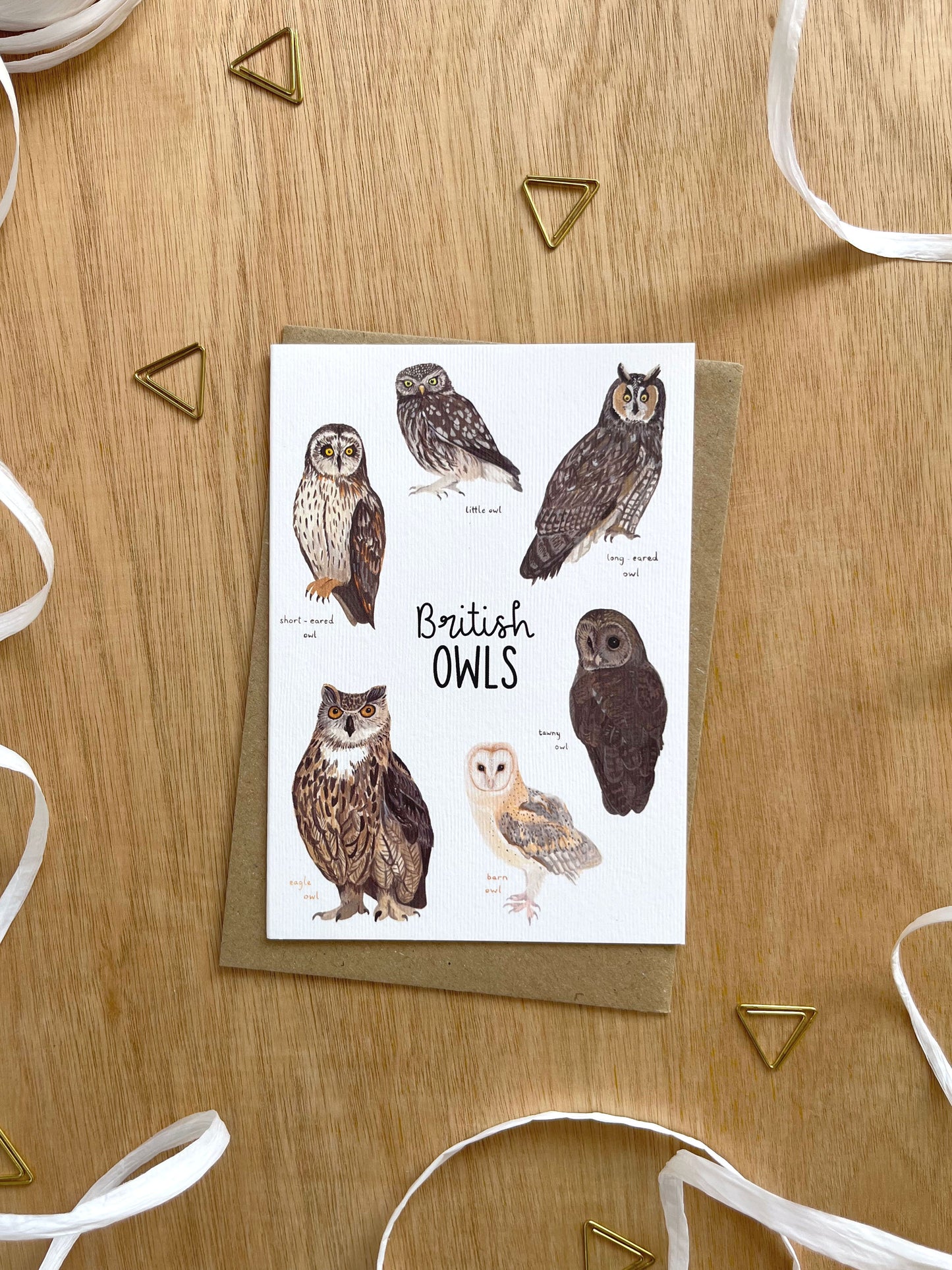 British Owls Card