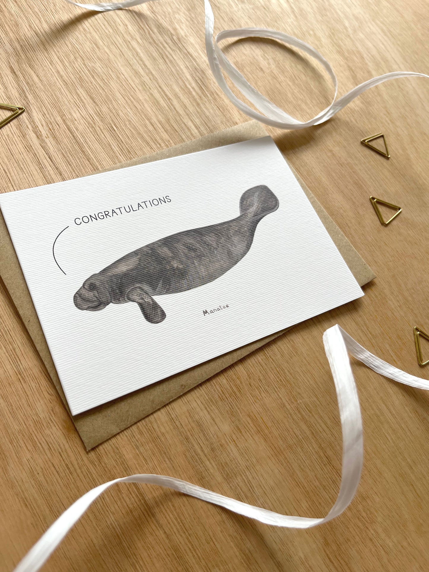 Congratulations Manatee Card