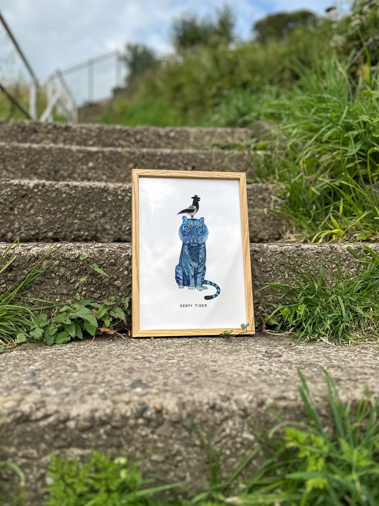 Derpy Tiger and Sussie Bird Print