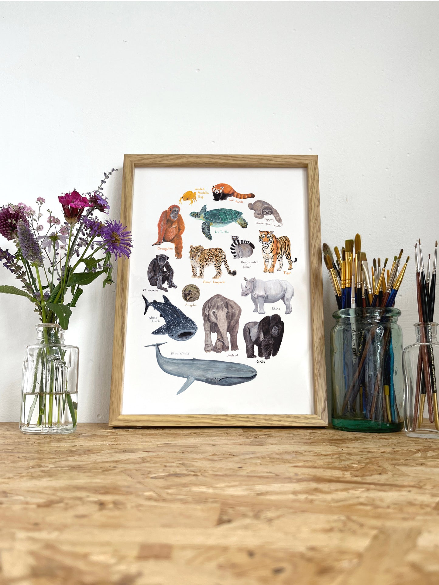 Endangered Animals Print