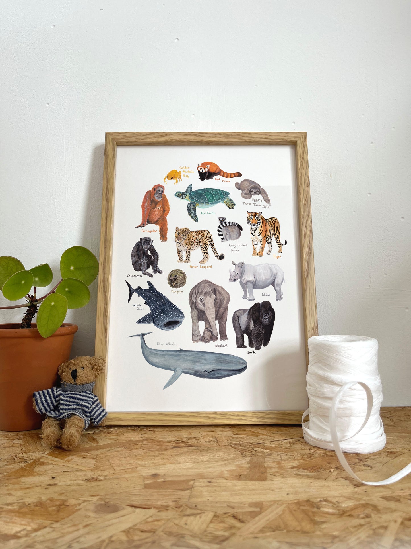 Endangered Animals Print