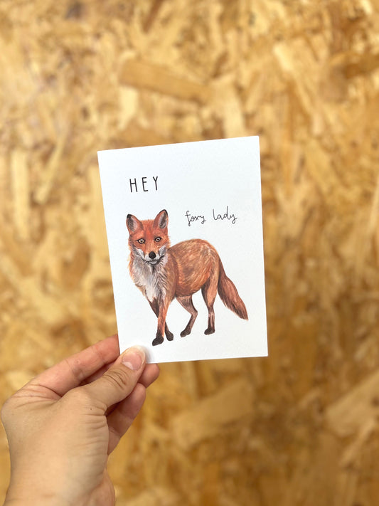 Hey Foxy Lady Card