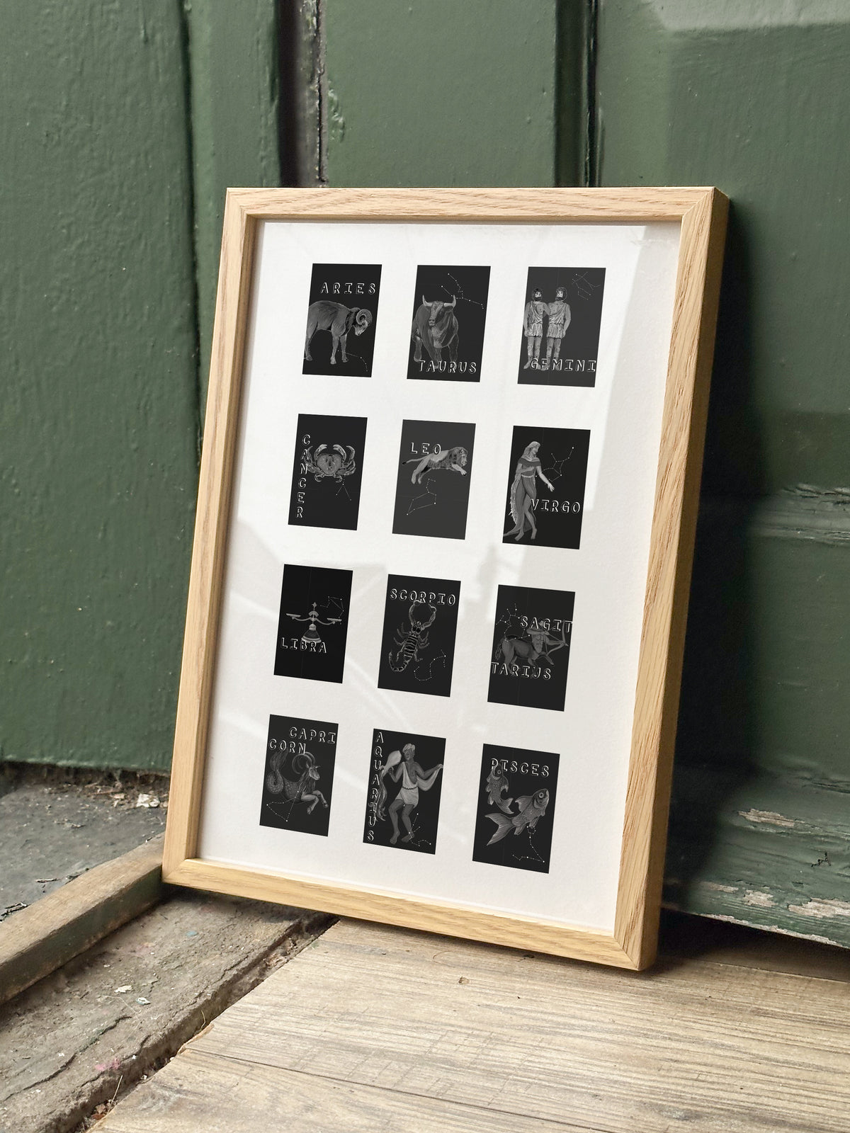Zodiac Tiles Art Print