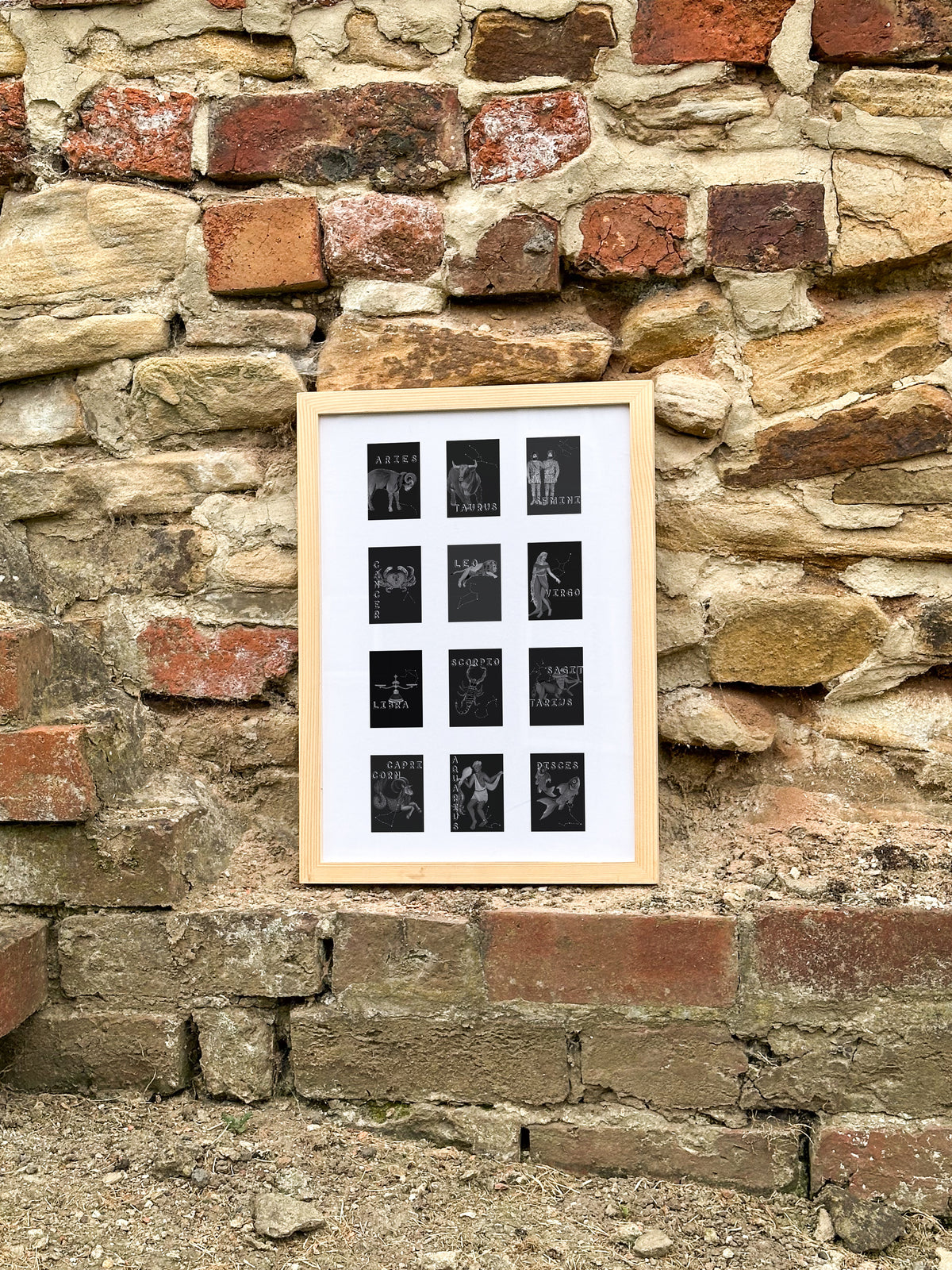 Zodiac Tiles Art Print