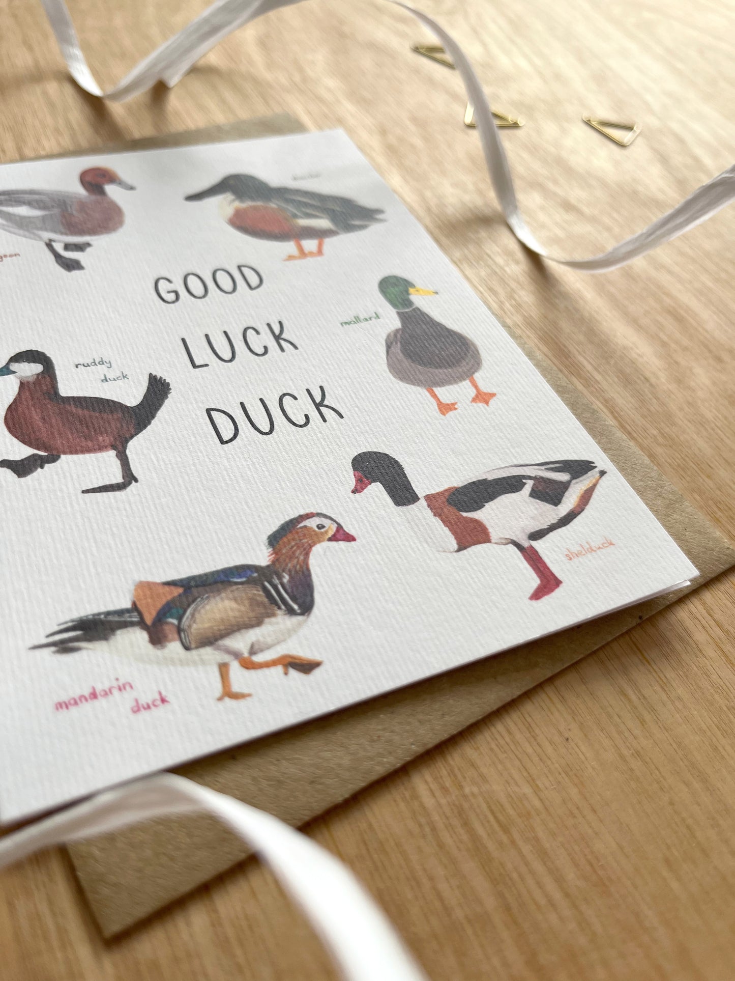 Good Luck Duck Card