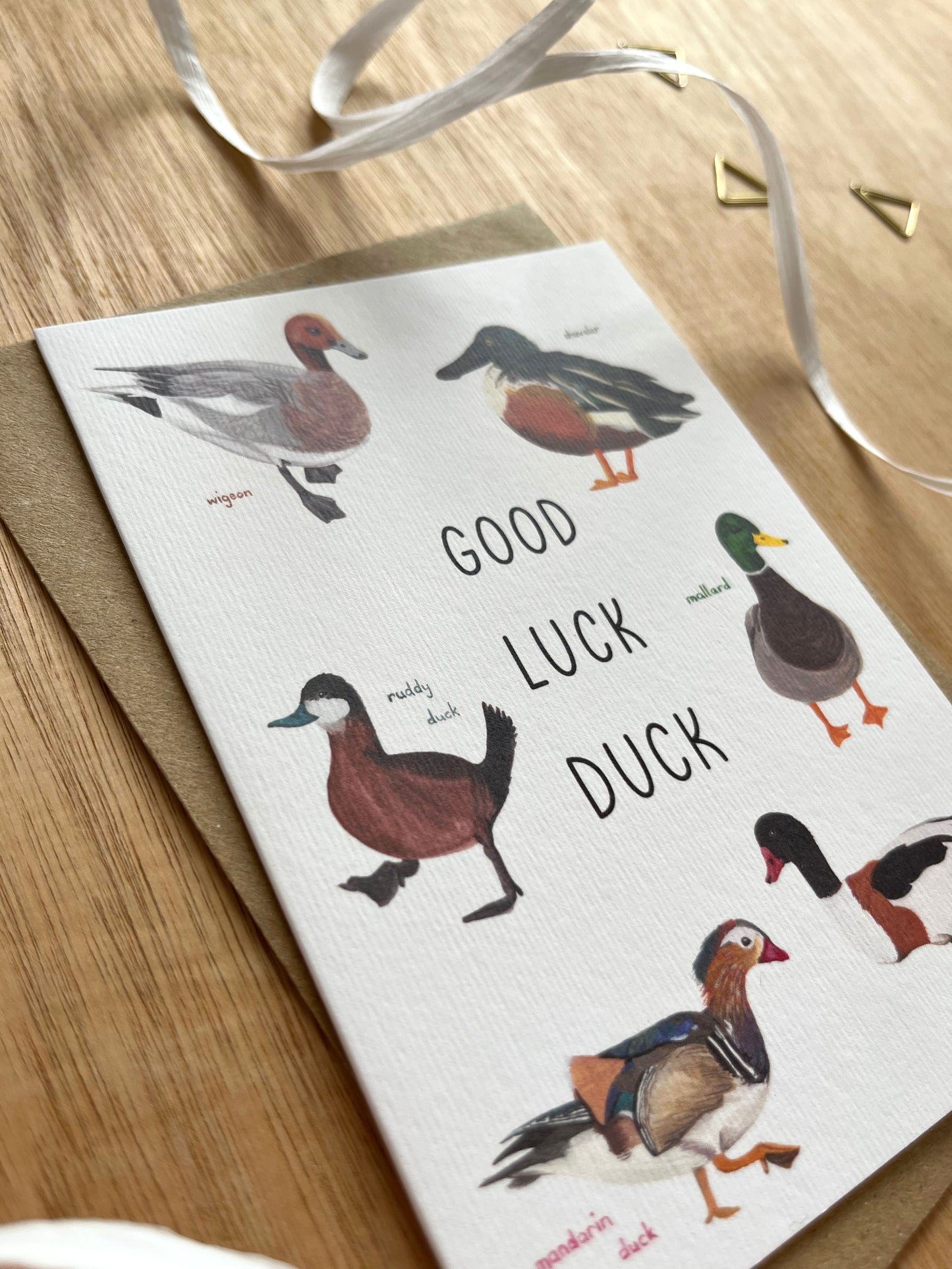 Good Luck Duck Card