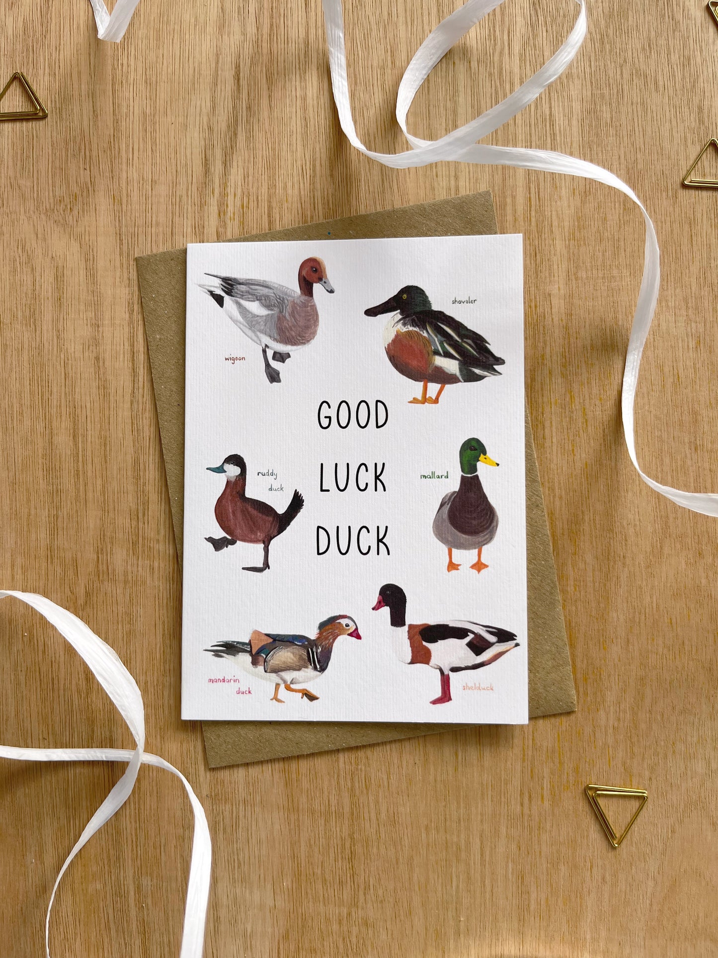 Good Luck Duck Card