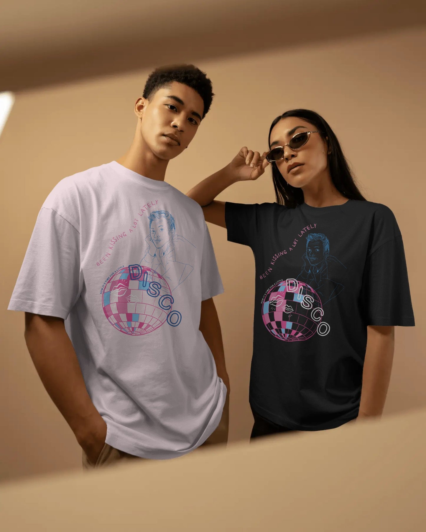 Been Kissing A Lot Lately Harry Styles Black Oversized Unisex Tee