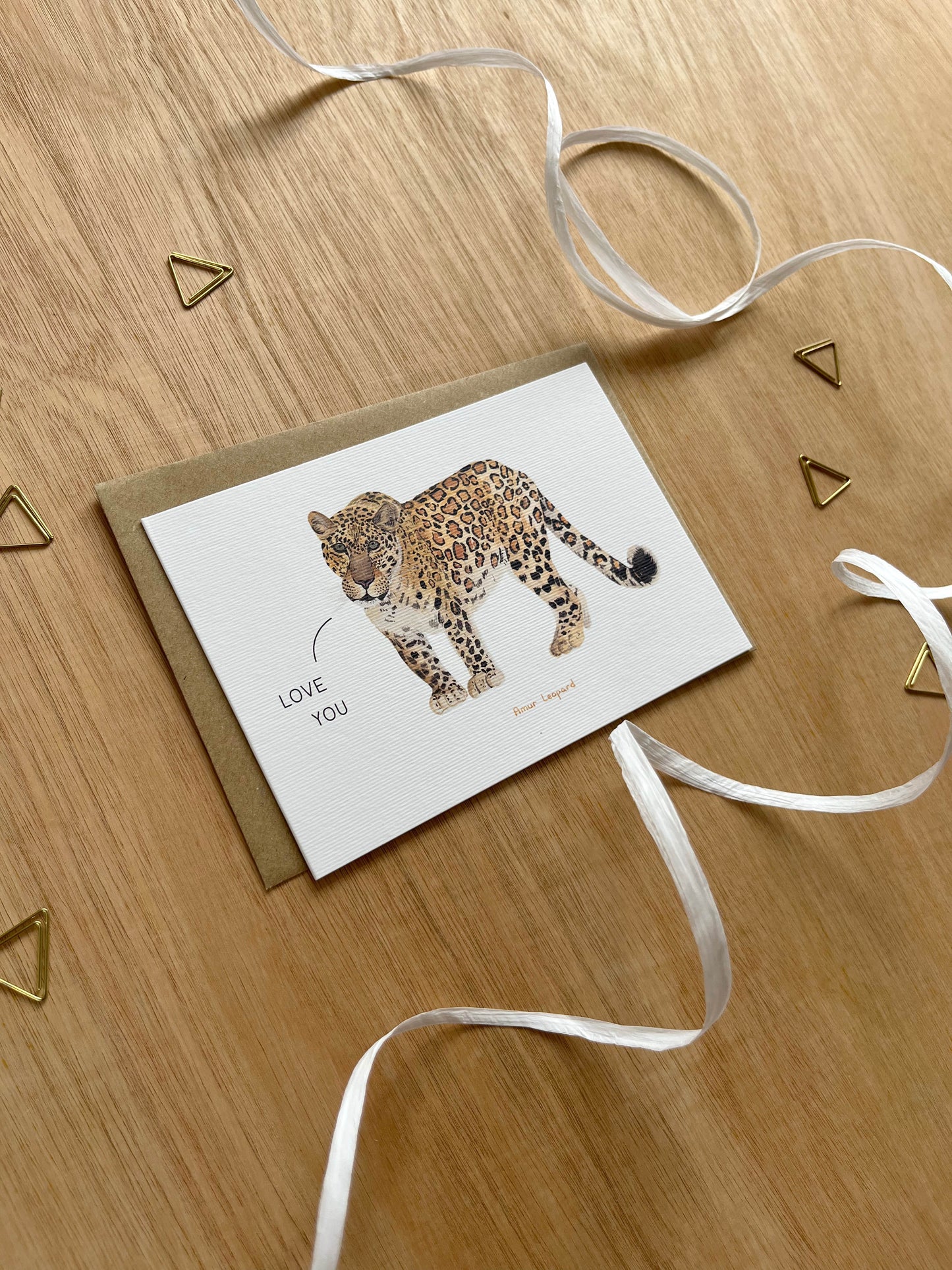 Love You Leopard Card