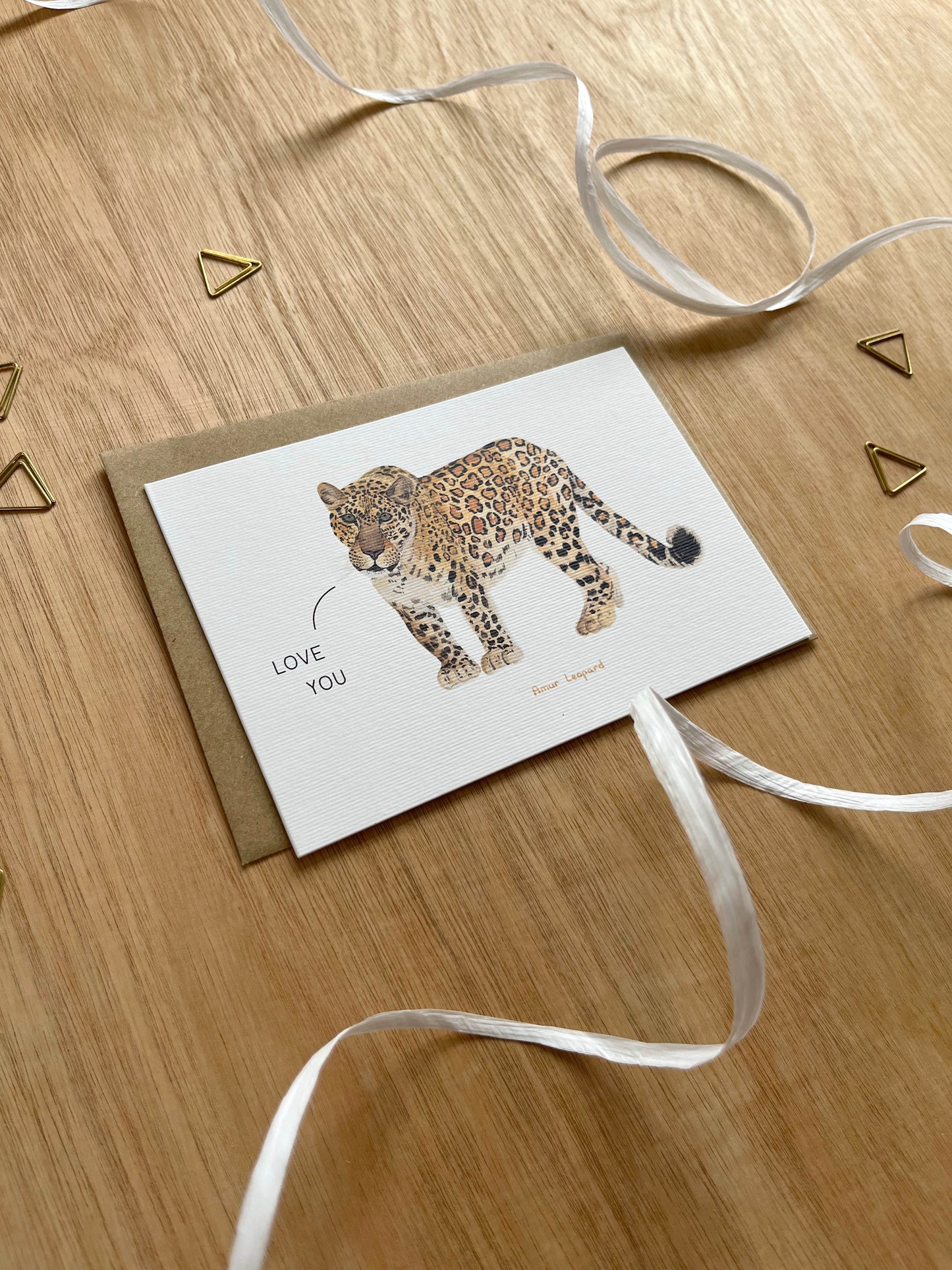 Love You Leopard Card