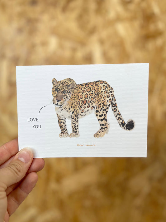 Love You Leopard Card