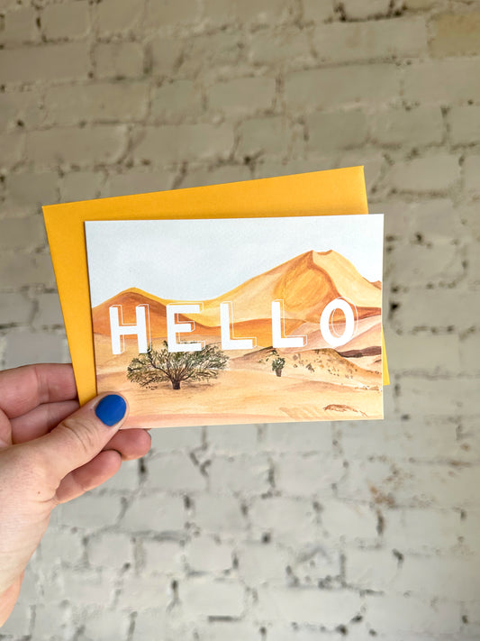 Hello Desert Card