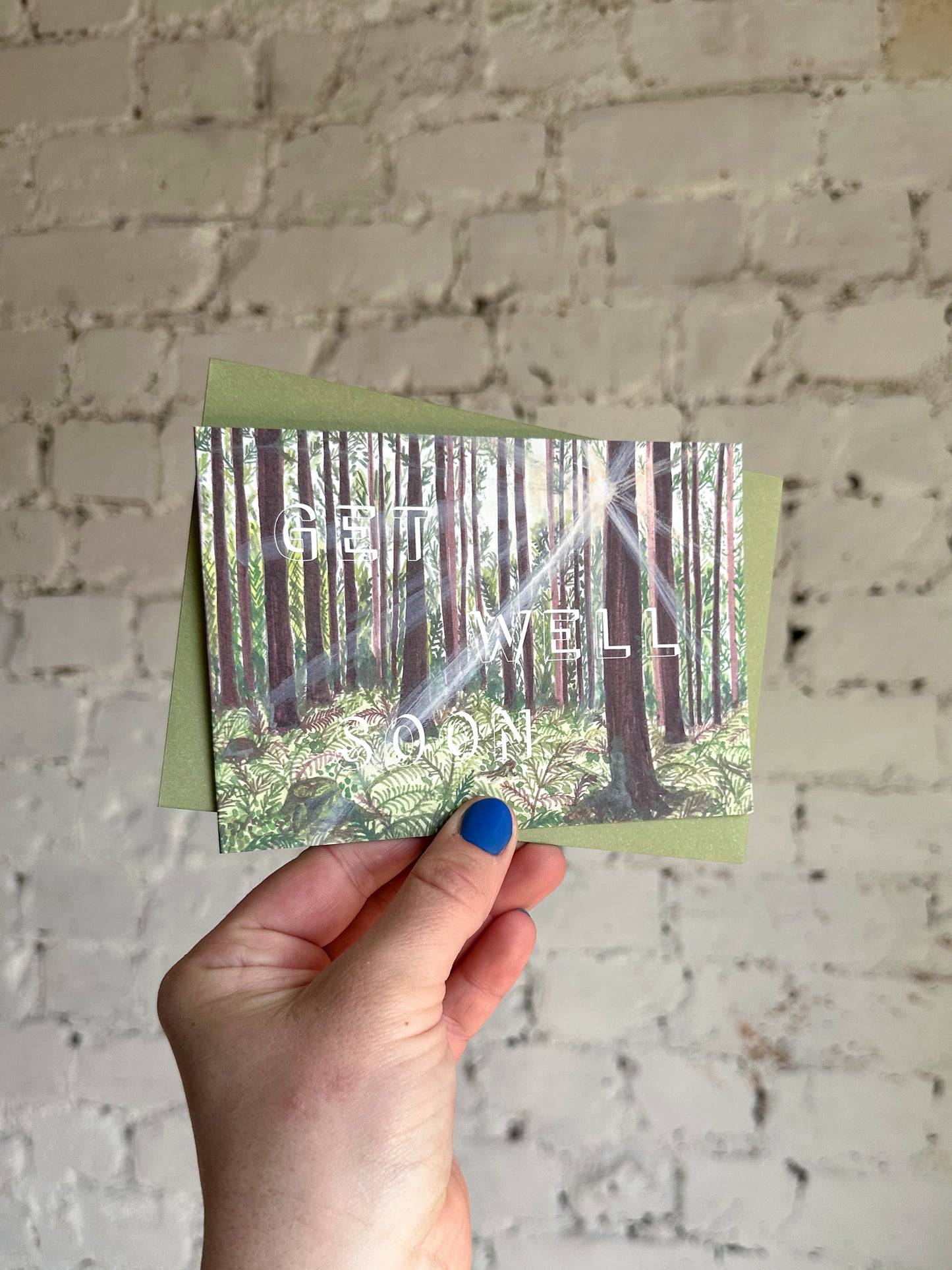 Get Well Soon Woods Card