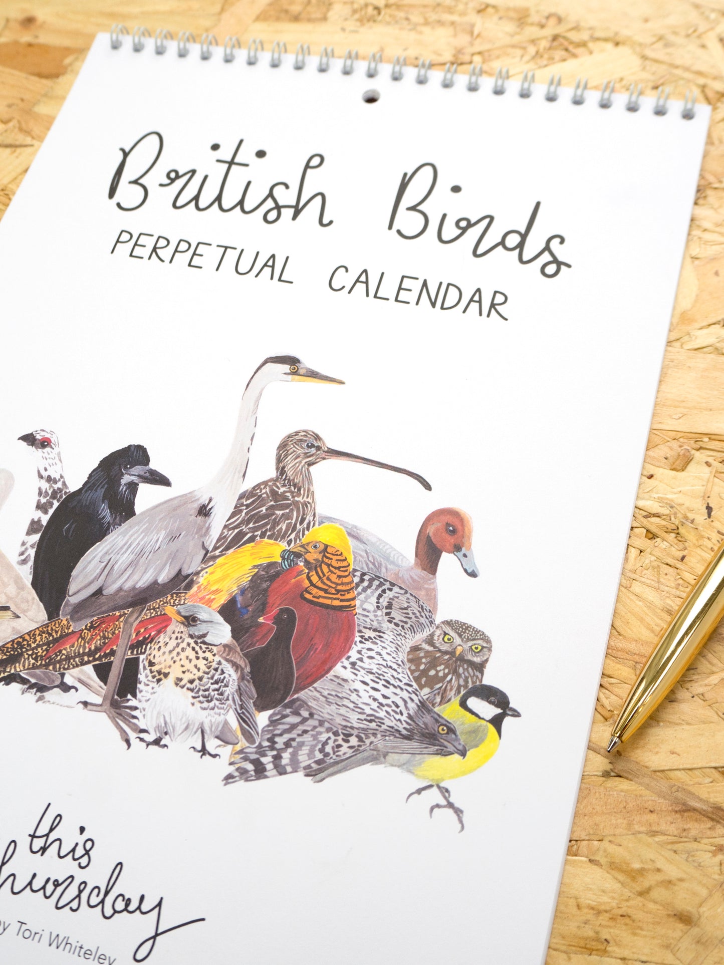 British Birds A4 Perpetual Calendar