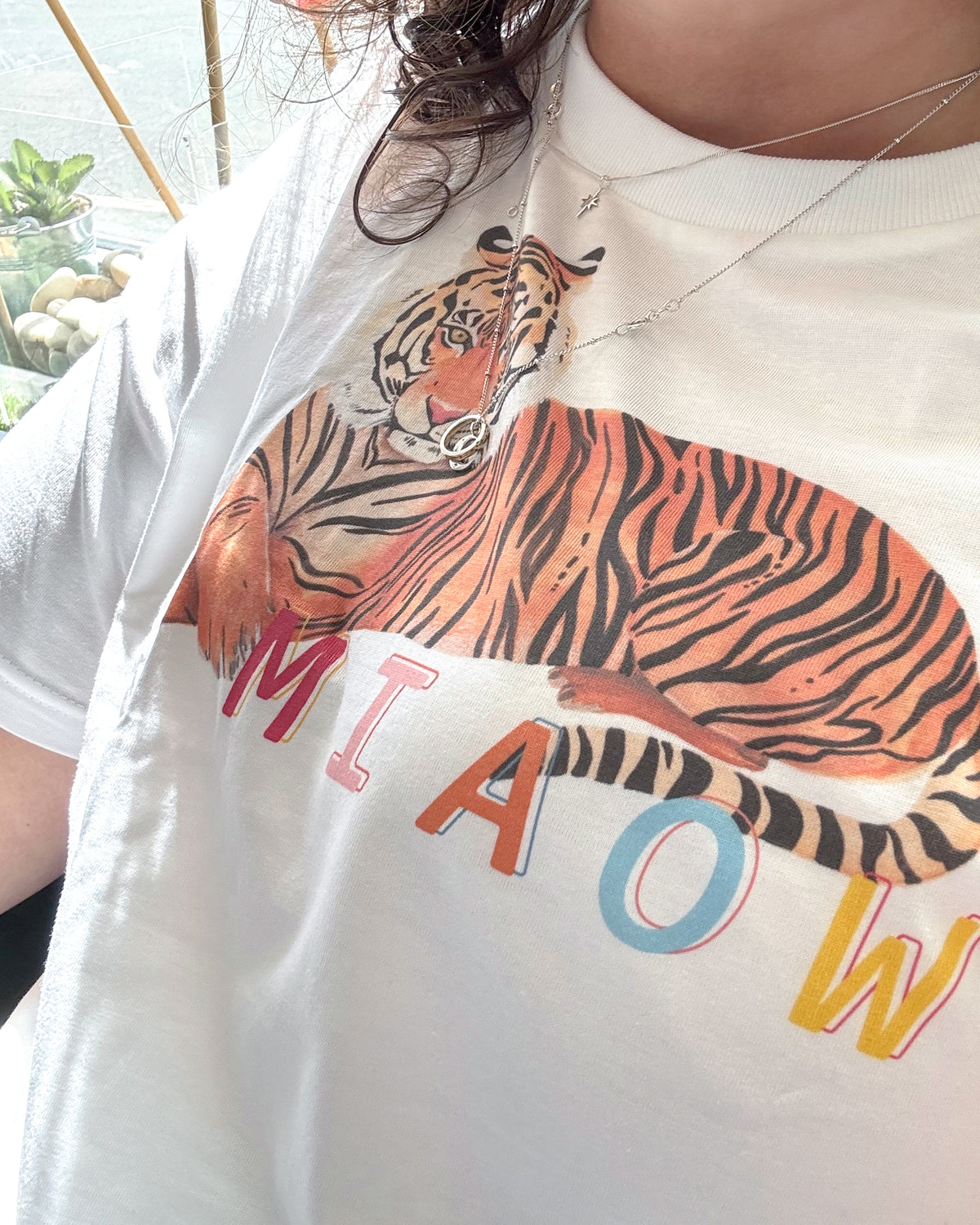 Miaow Tiger Women's Boxy Fit Tee