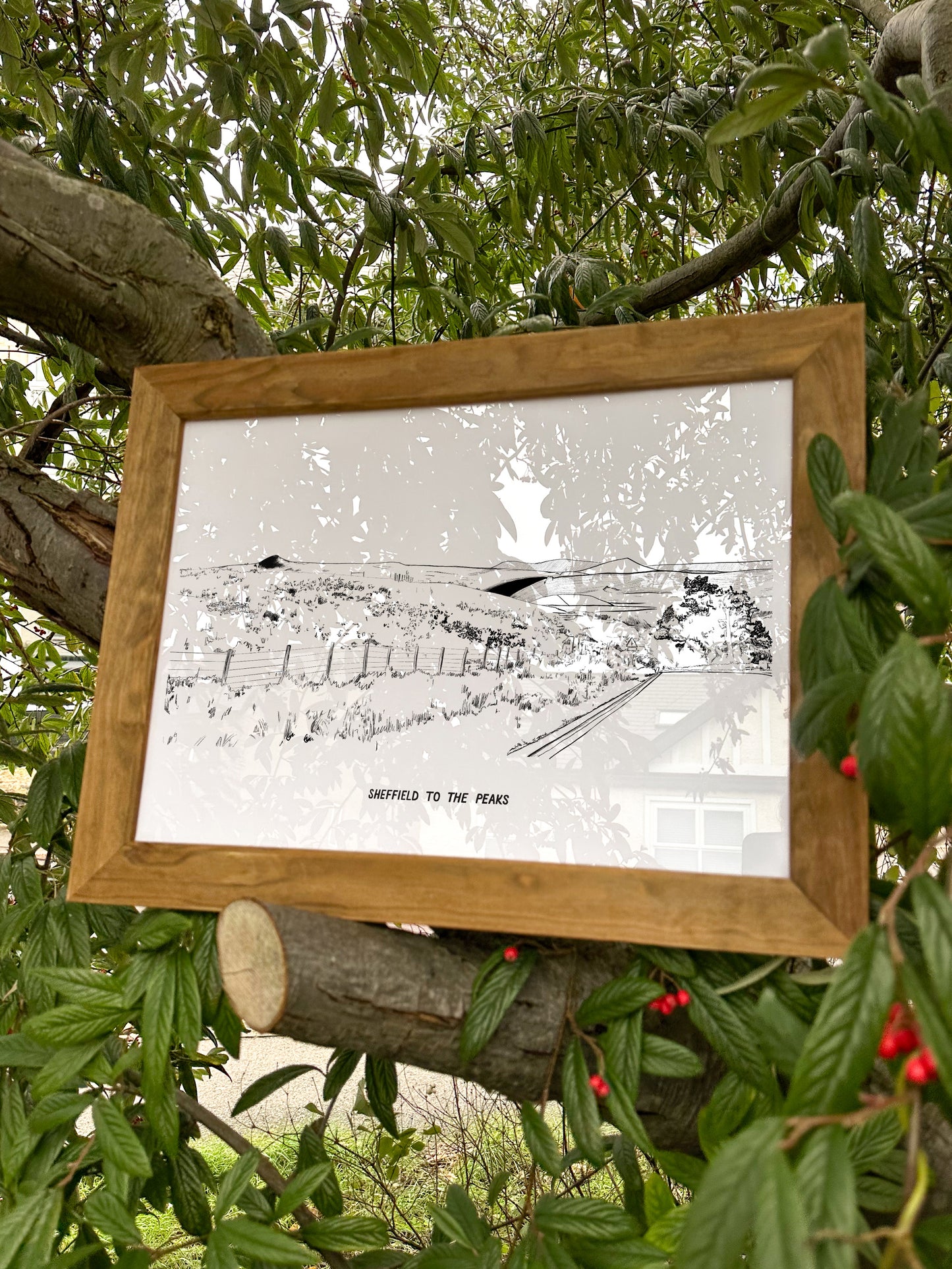 Sheffield to the Peaks Illustration Print