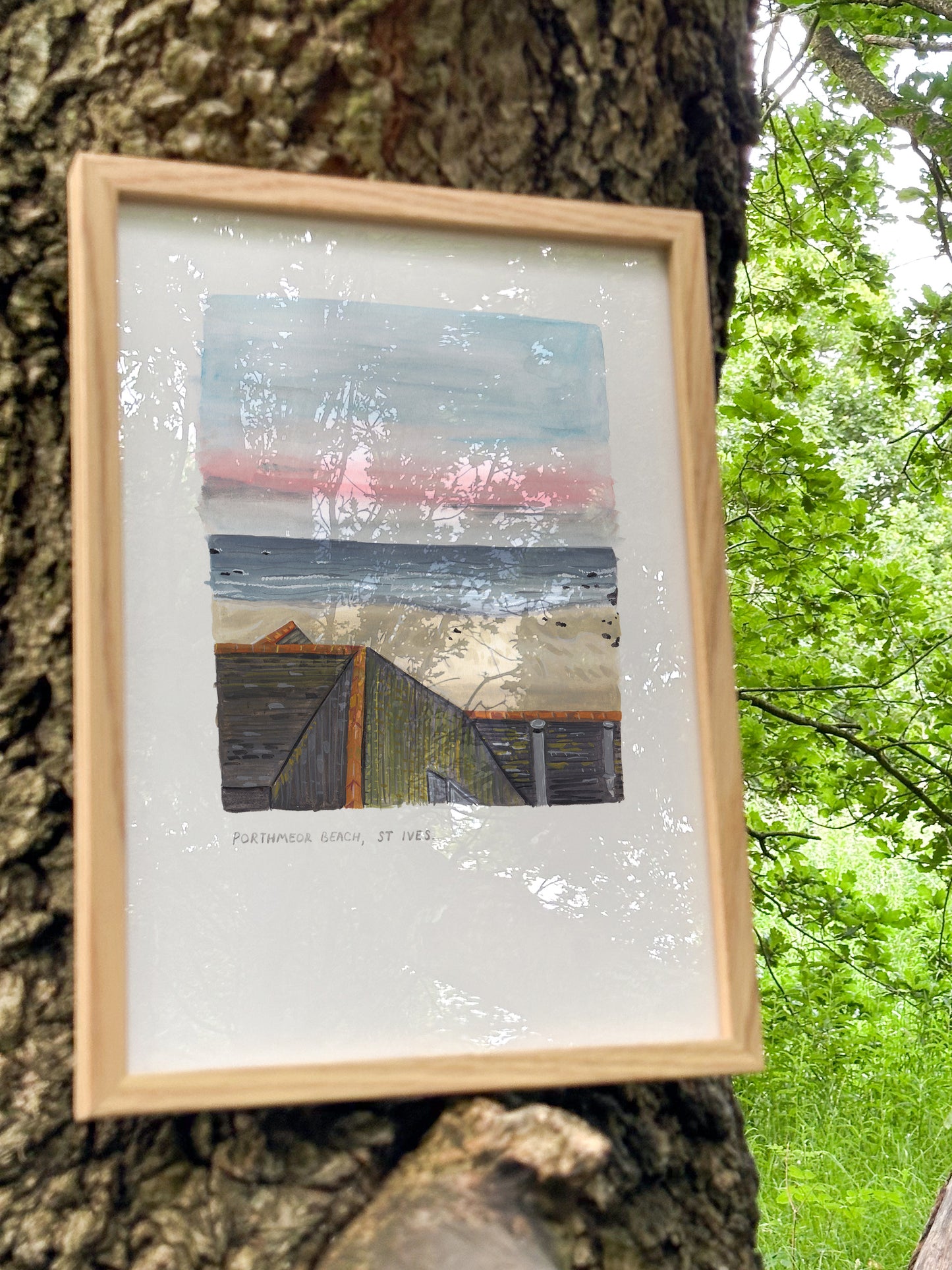 Porthmeor Beach St Ives Print // A5