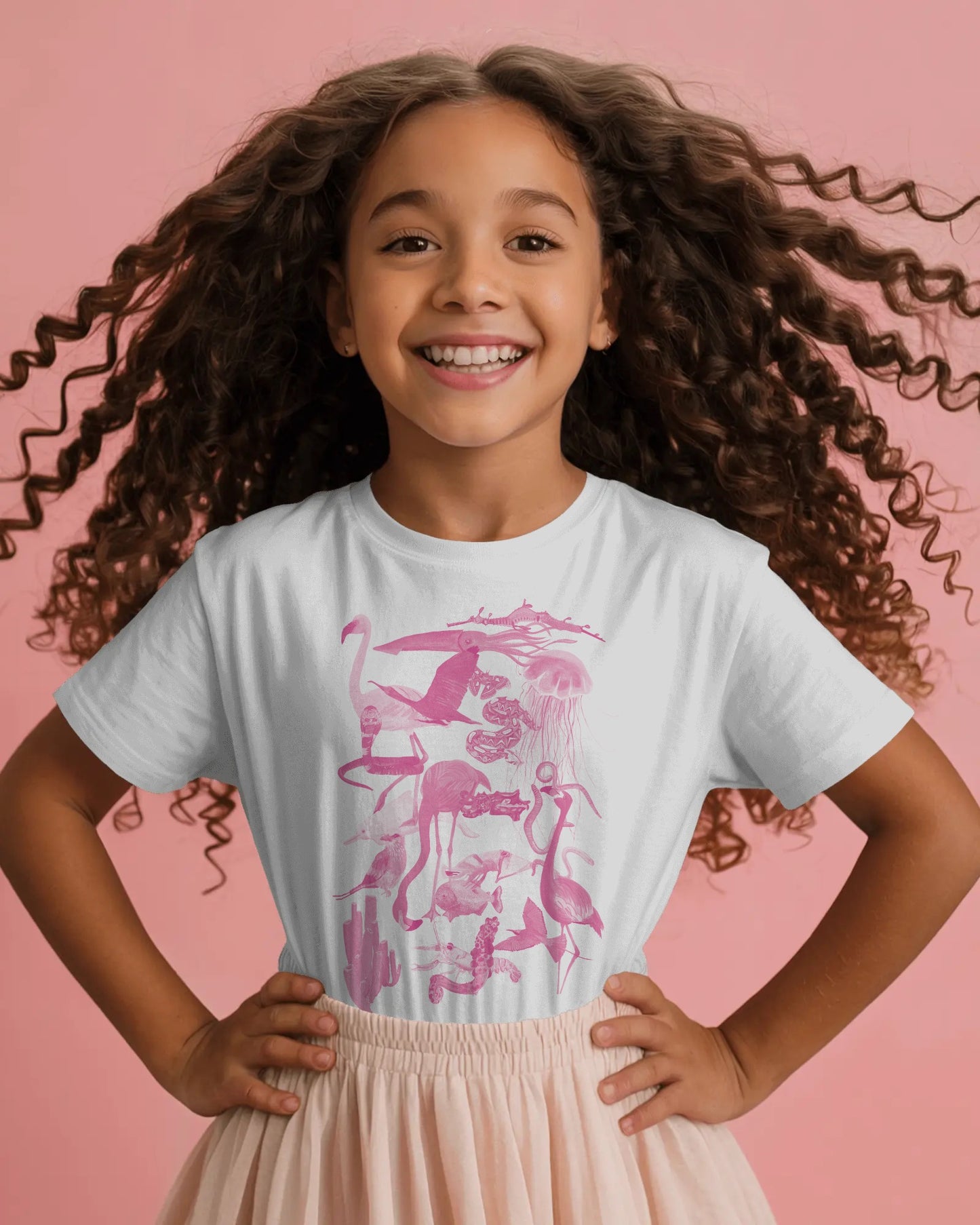 The Pink Animals Kids Tee