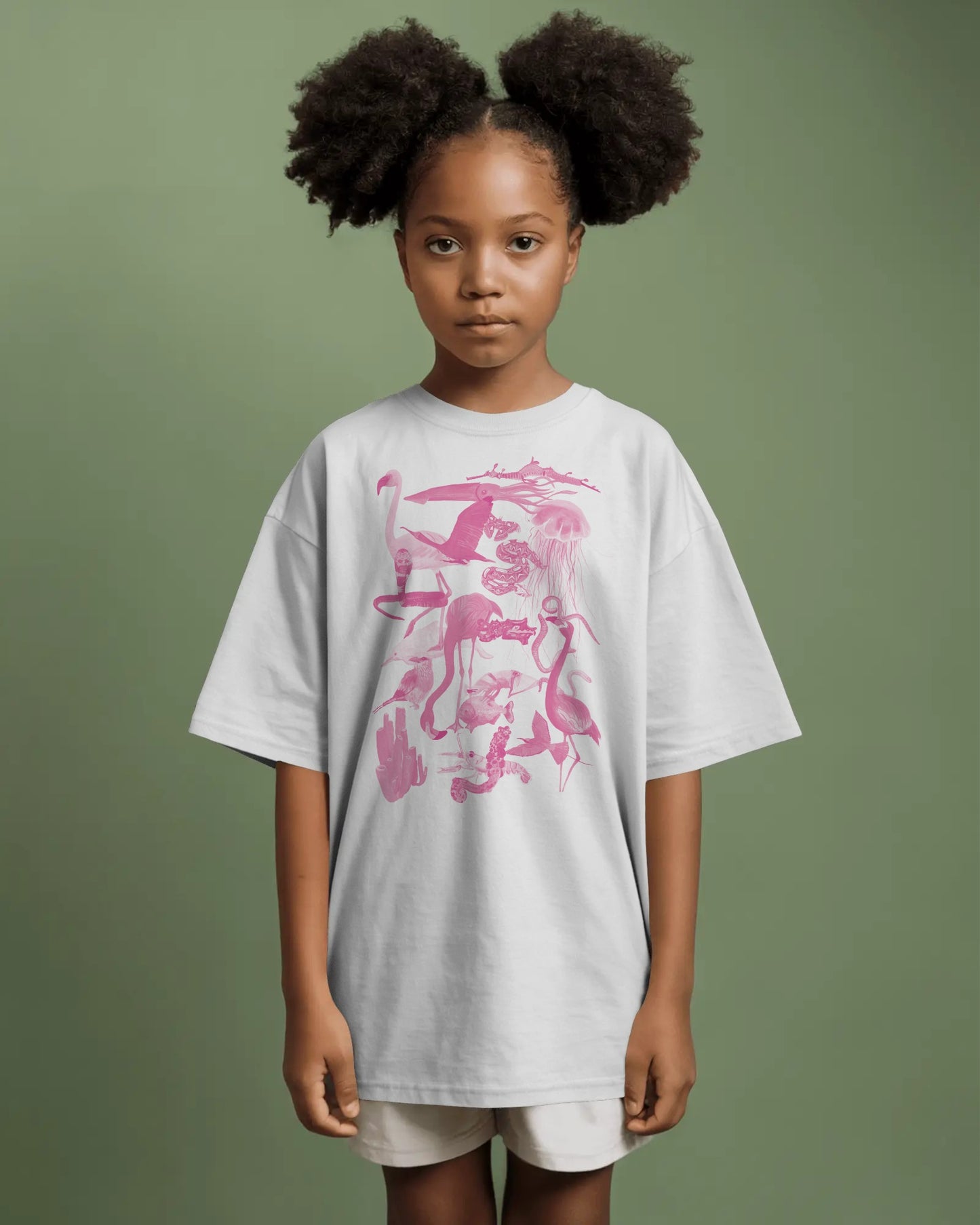 The Pink Animals Kids Tee