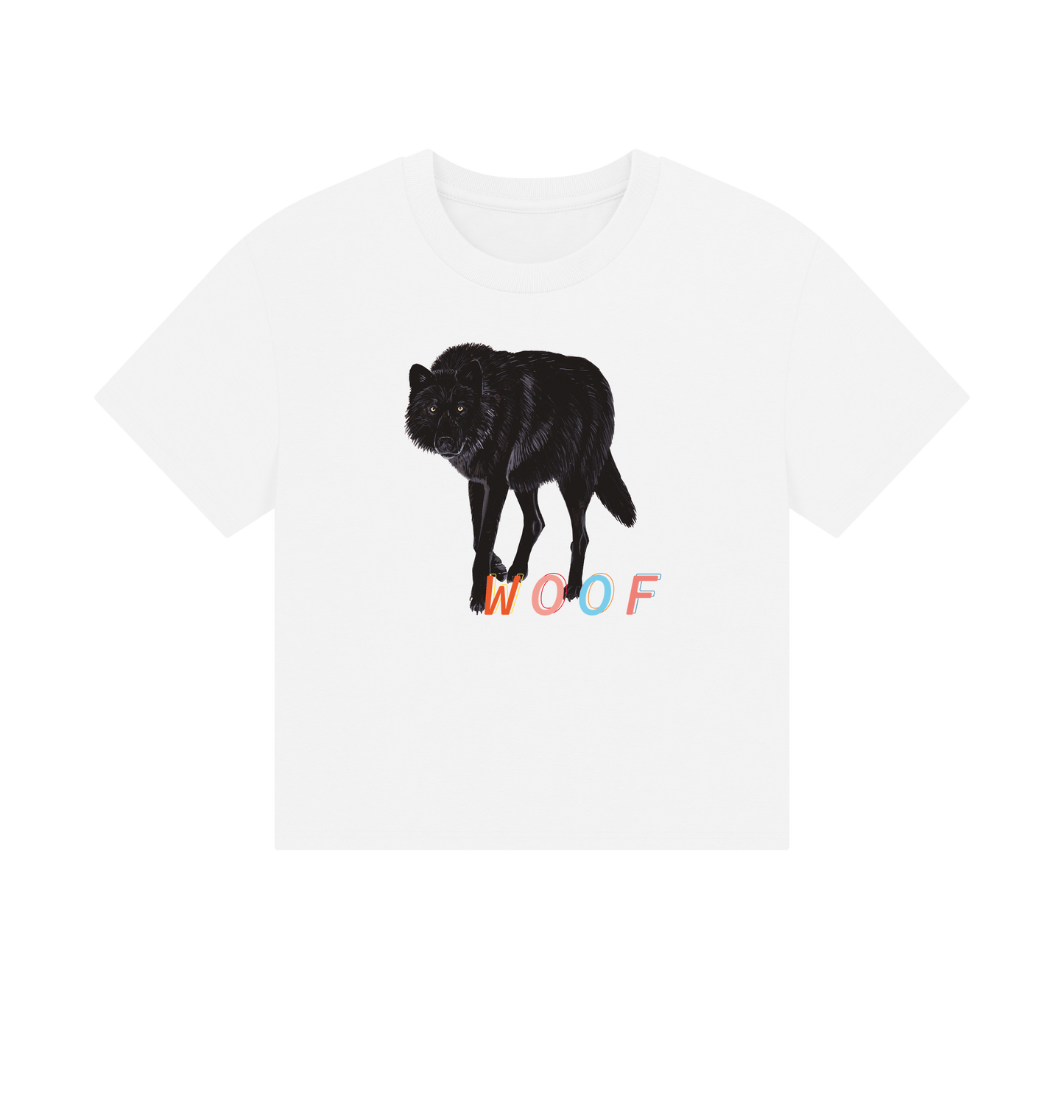 White Printed T-shirt Front