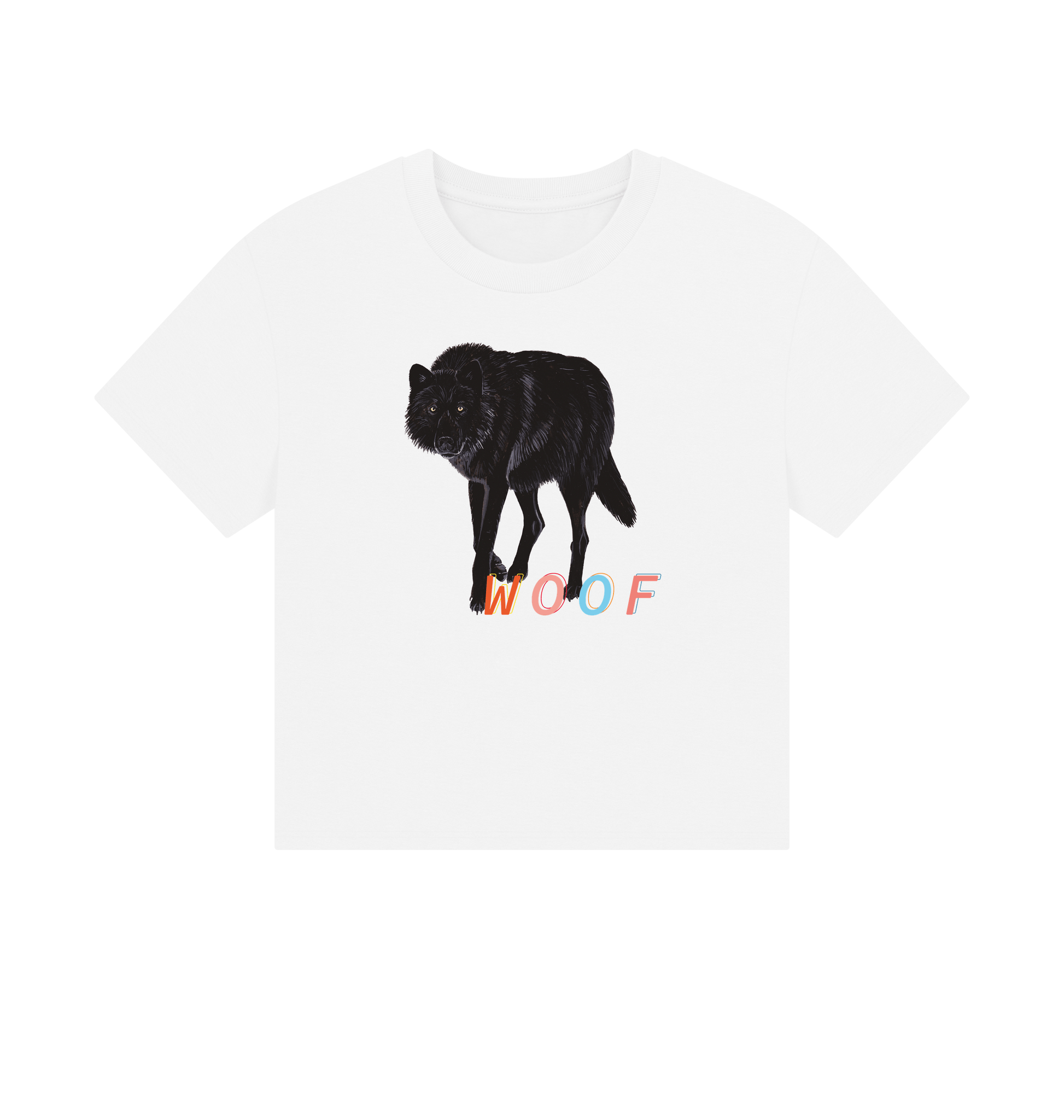 White Printed T-shirt Front