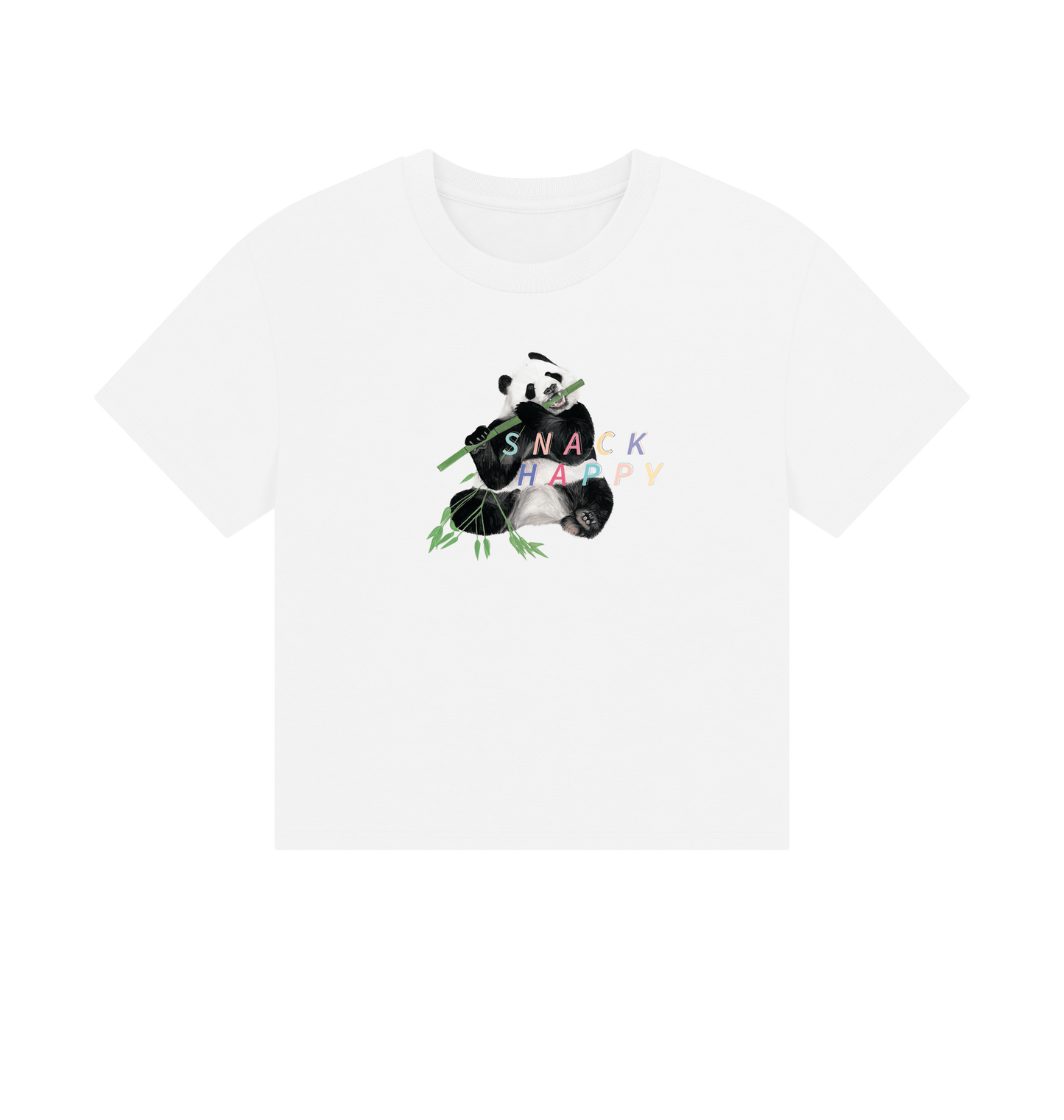 White Printed T-shirt Front