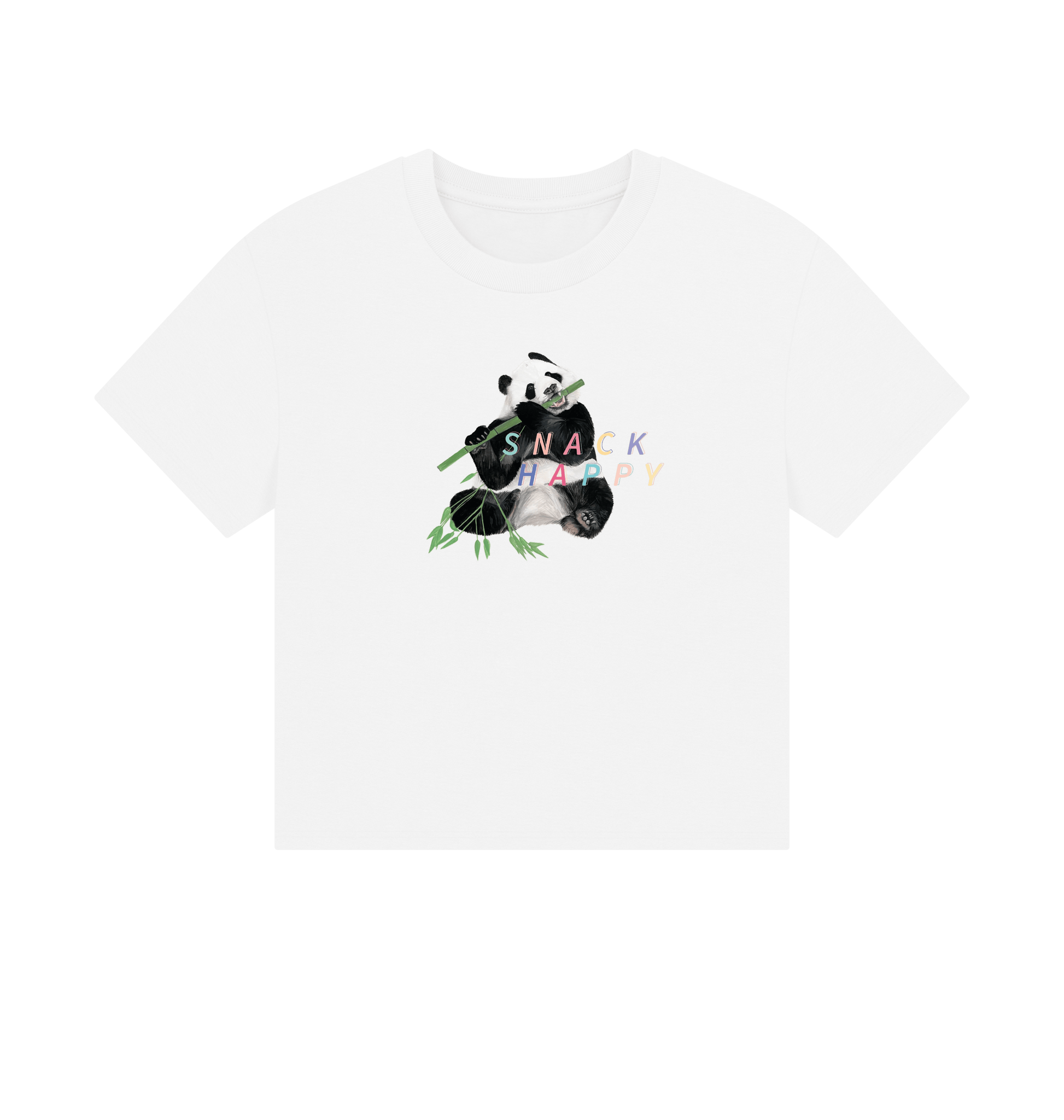 White Printed T-shirt Front
