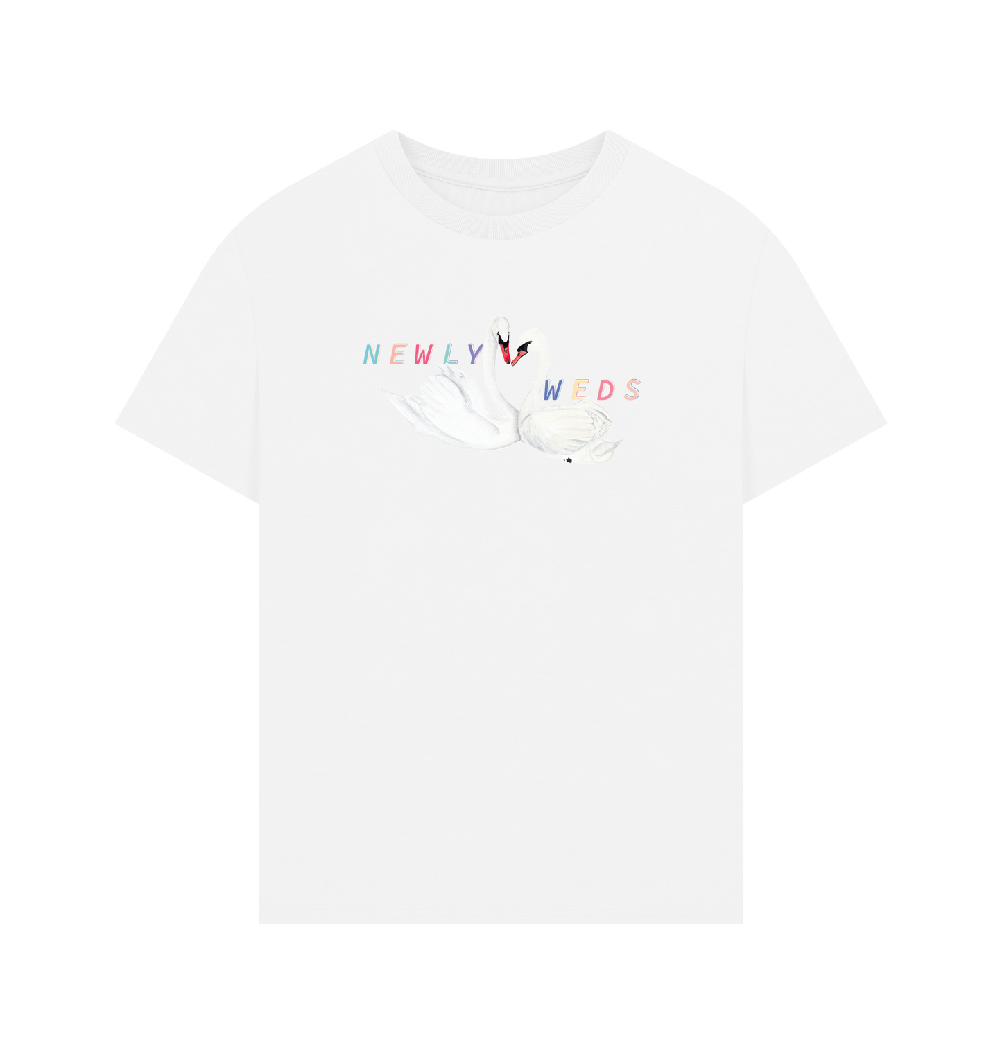 White Printed T-shirt Front