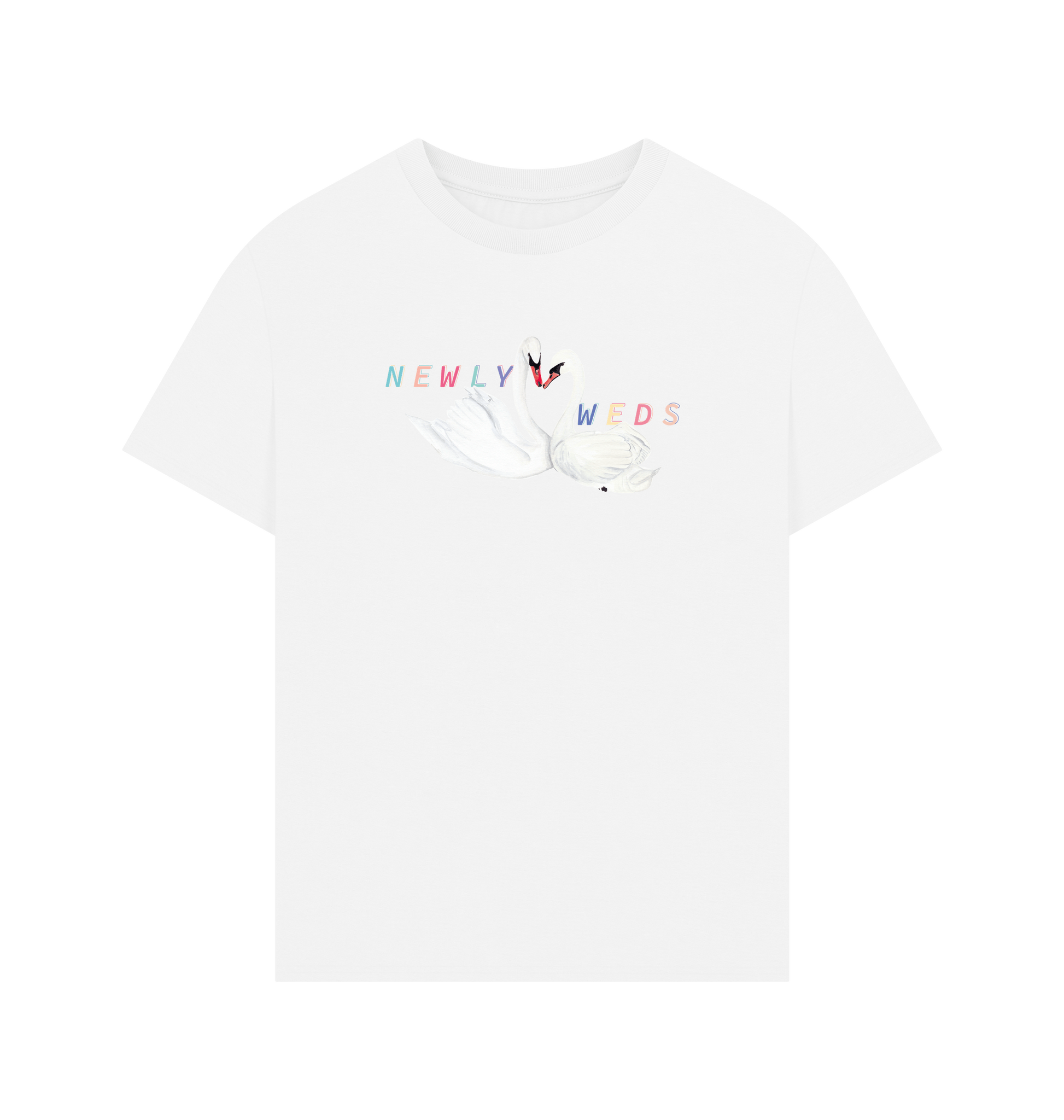 White Printed T-shirt Front