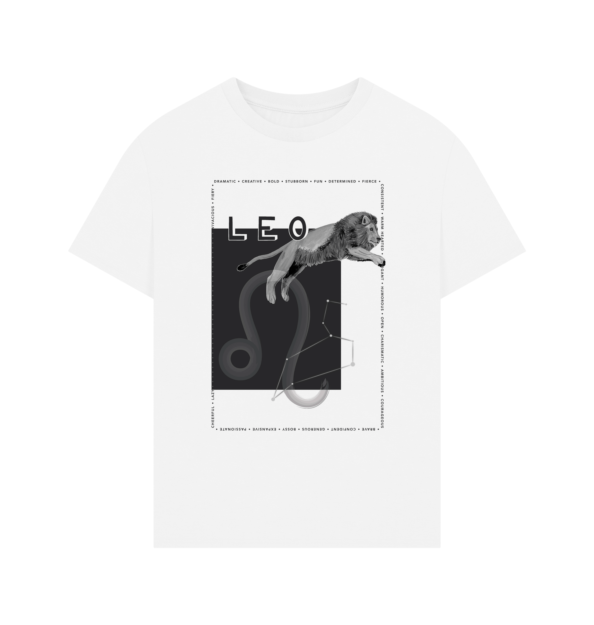 White Printed T-shirt Front