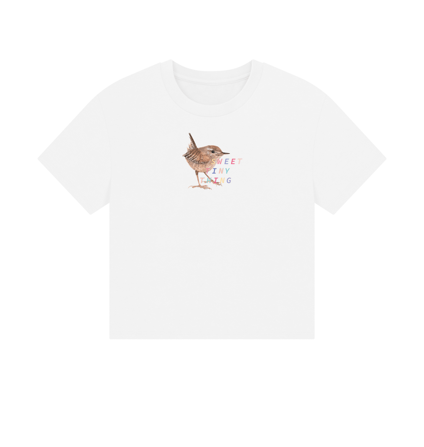 White Printed T-shirt Front