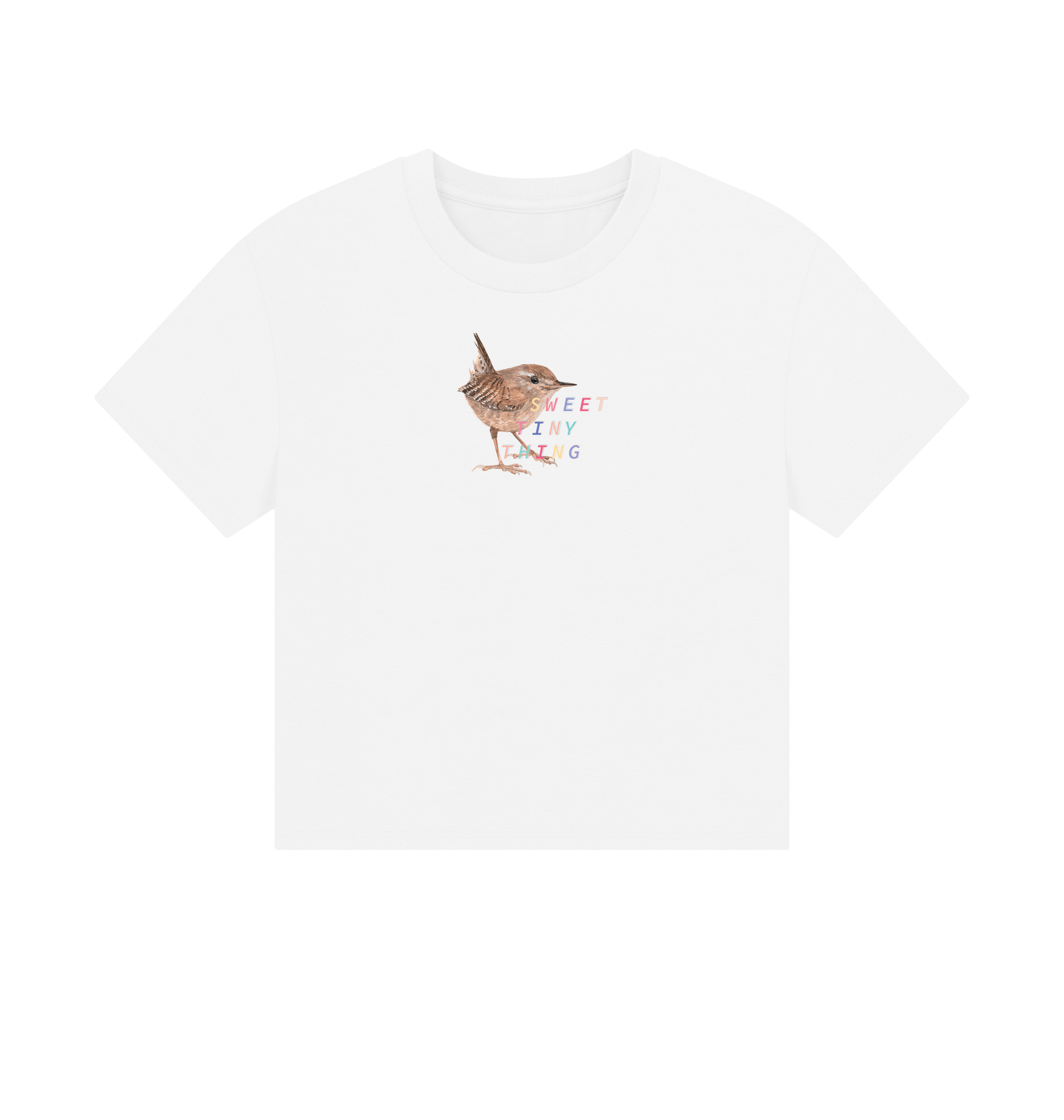 White Printed T-shirt Front