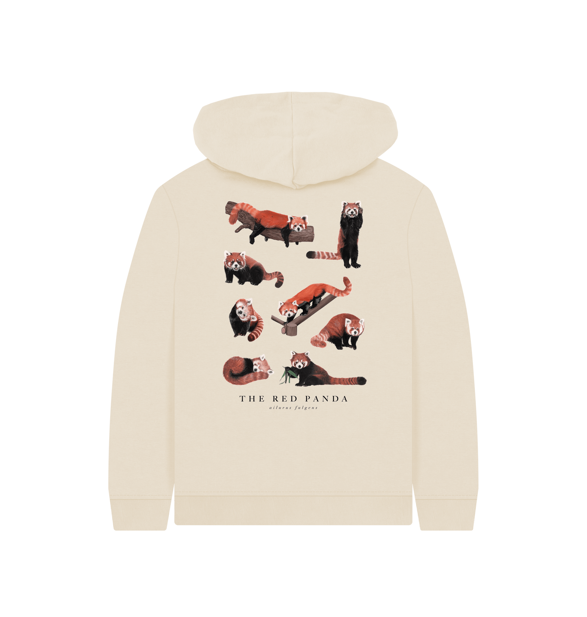 Oat Printed Kids Hoodie Back