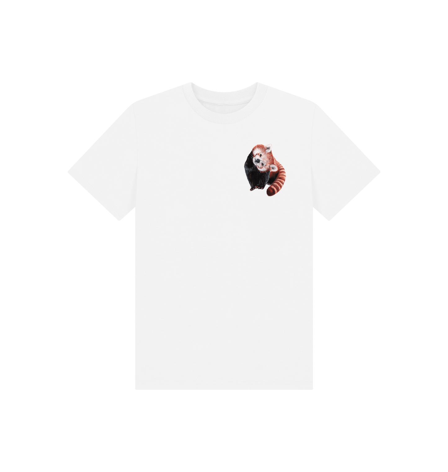 White Printed Kids T-Shirt Front