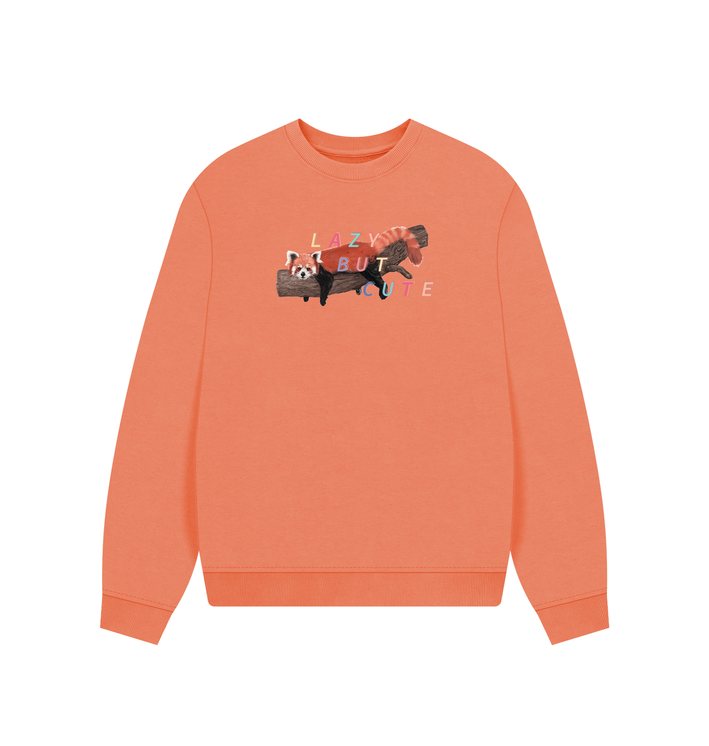 Apricot Printed Sweater Front