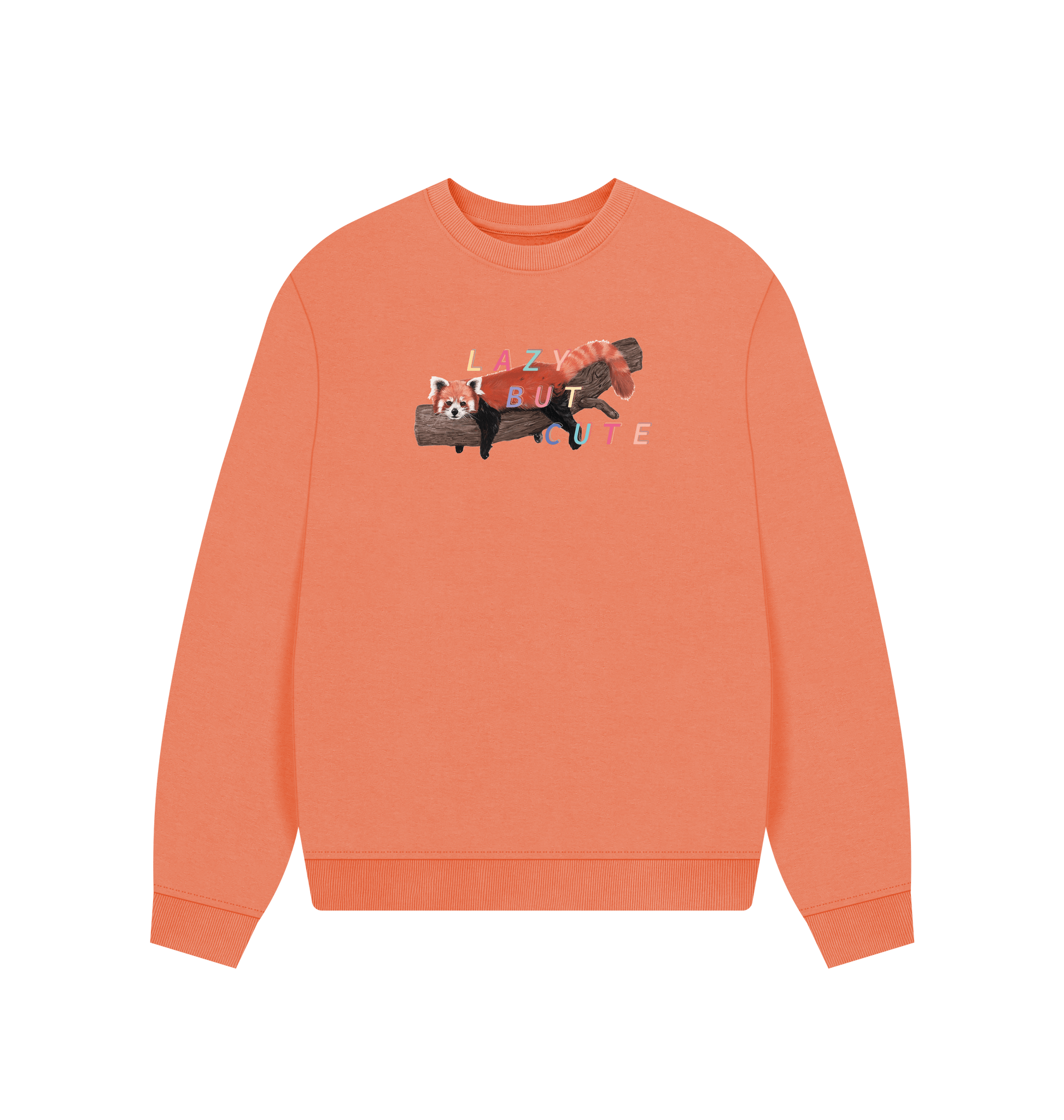 Apricot Printed Sweater Front