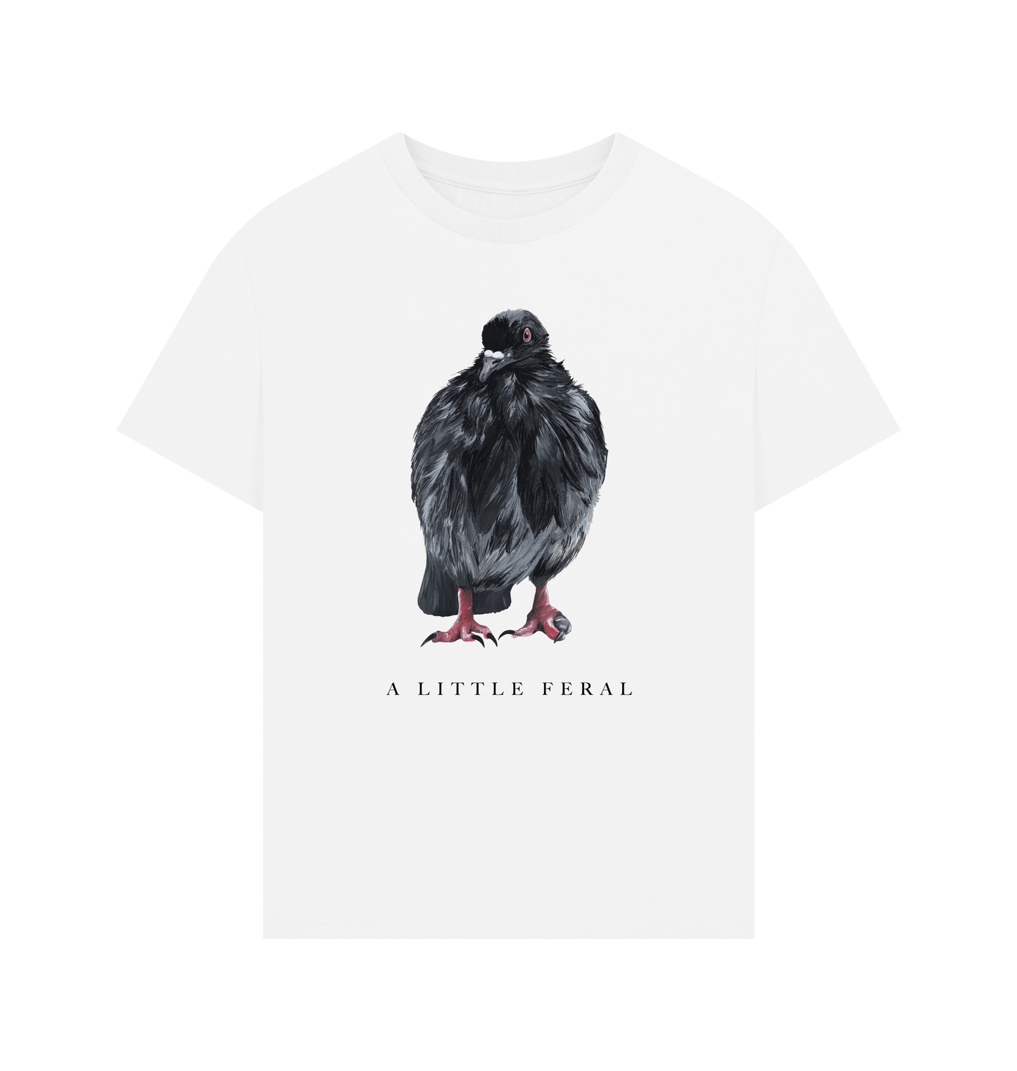 White Printed T-shirt Front