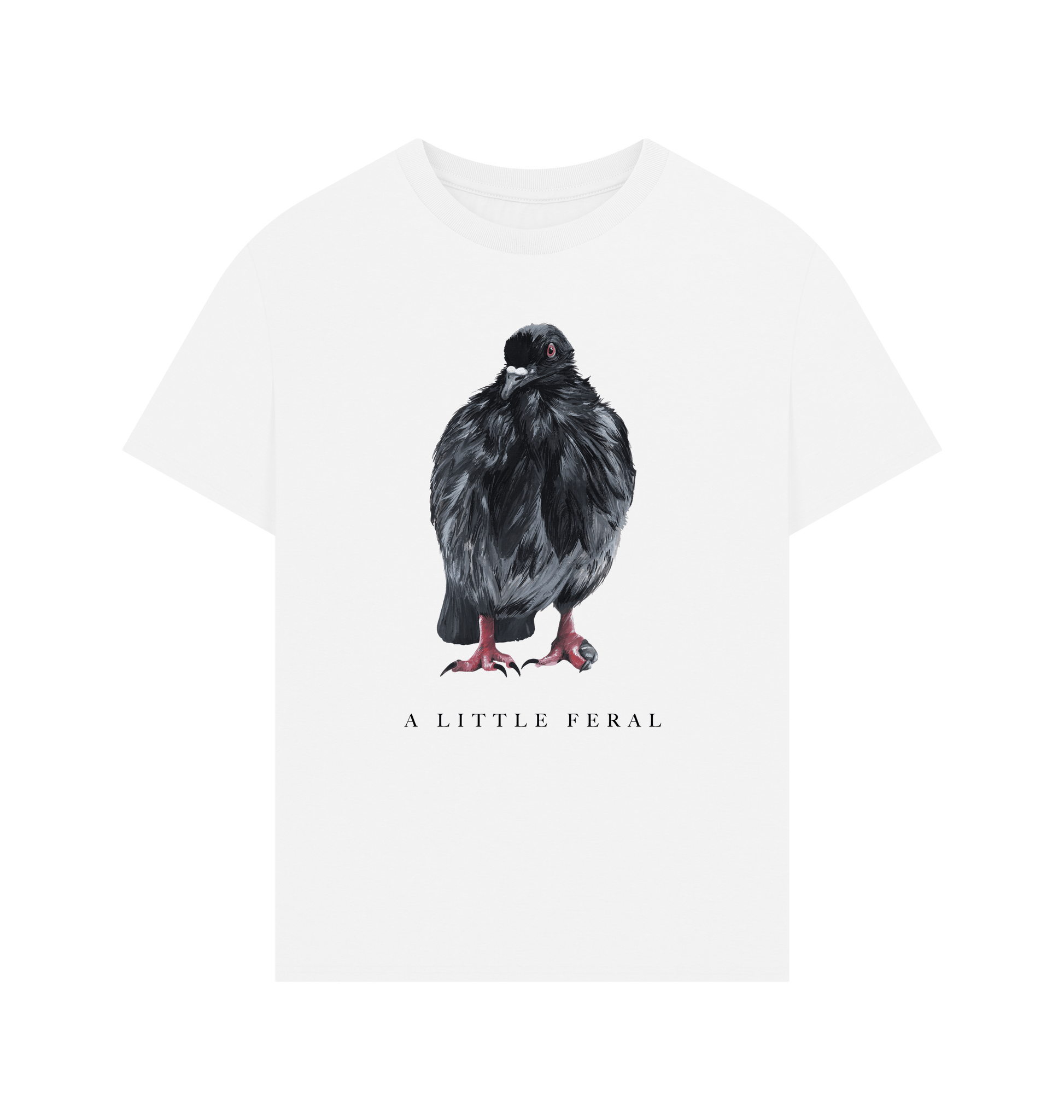 White Printed T-shirt Front